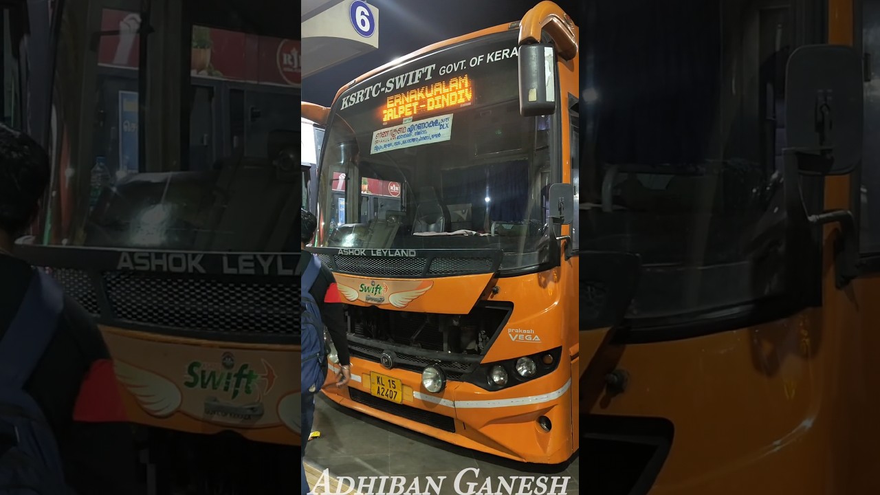 KSRTC GARUDA SWIFT Kerala AC 🚍 Bus Vlog | 💥 CHENNAI to ERNAKULAM Seater Kittumo? 😅 | Adhiban Ganesh