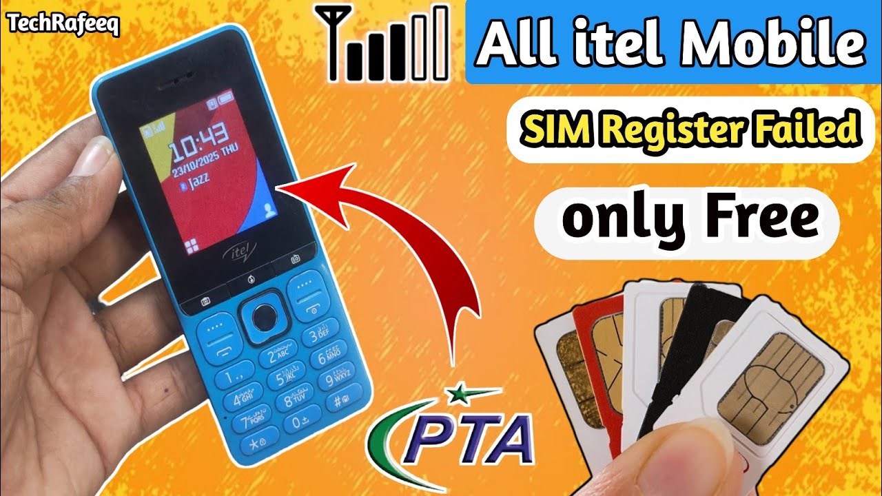All keypad Itel Mobile SIM Registration Failed Solution 100%Working Free Fix SIM Network PTA👍