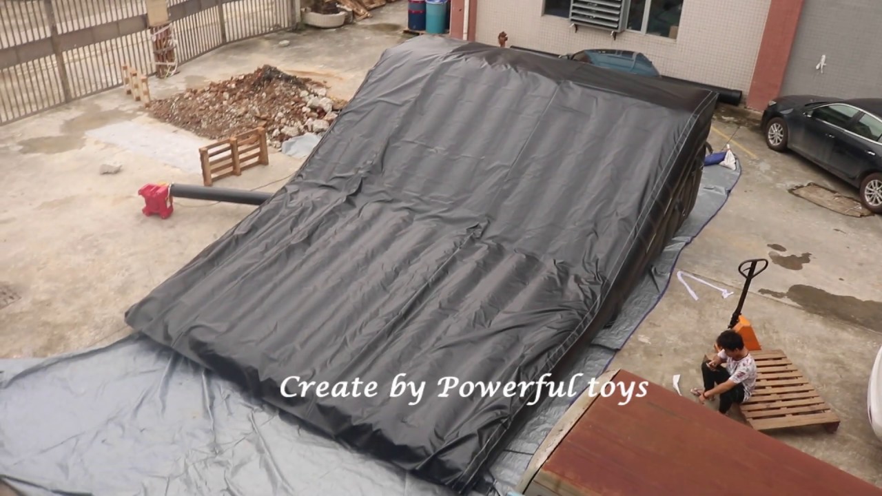 7x5x2m inflatable bmx landing airbag,mountain bike airbag