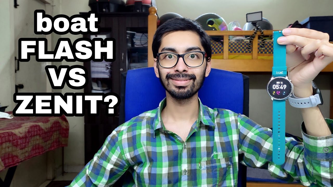 boAt watch Zenit VS Flash comparison review | Best Round SmartWatch under 2500 rs ?