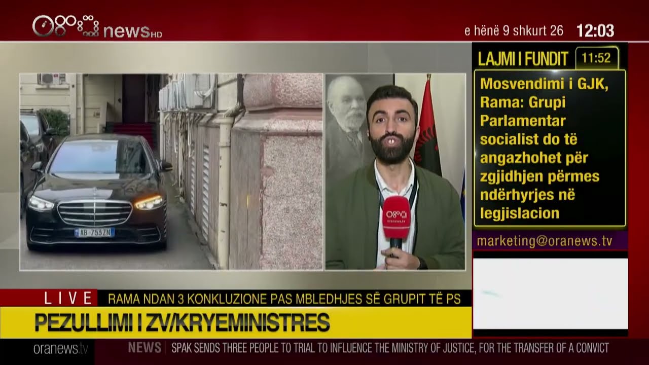 Edicioni informativ - 9 Shkurt  2026 - Ora 12:00 - Ora News