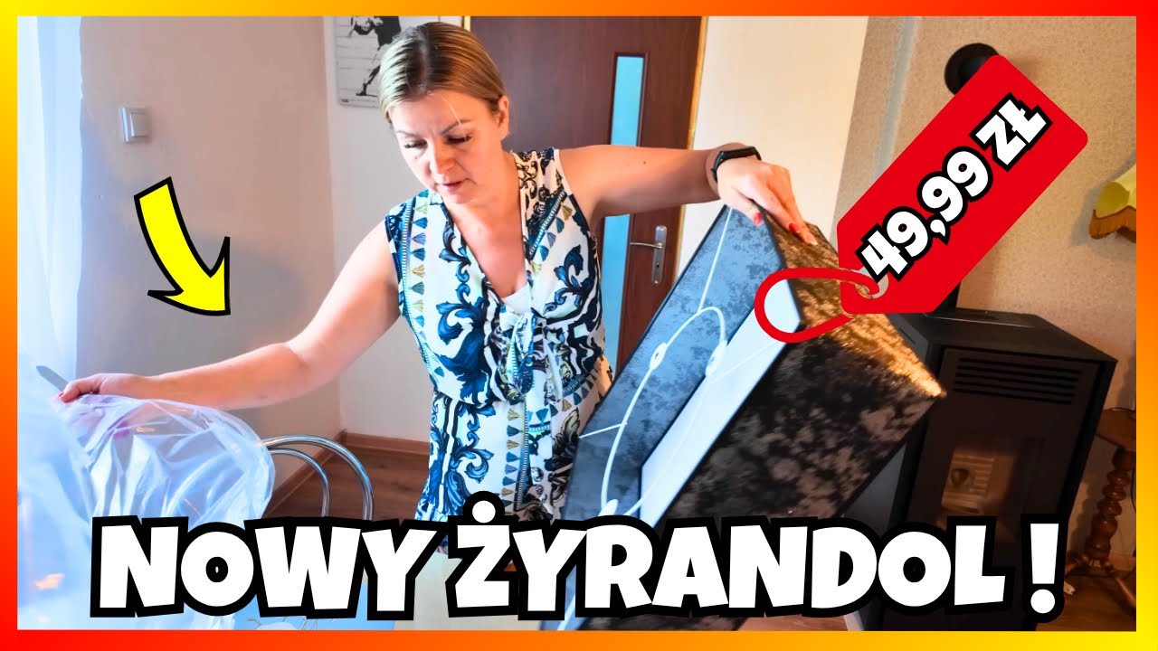 Koniec uderzania głową w żyrandol !!! - Montujemy nowe oświetlenie pokoju!