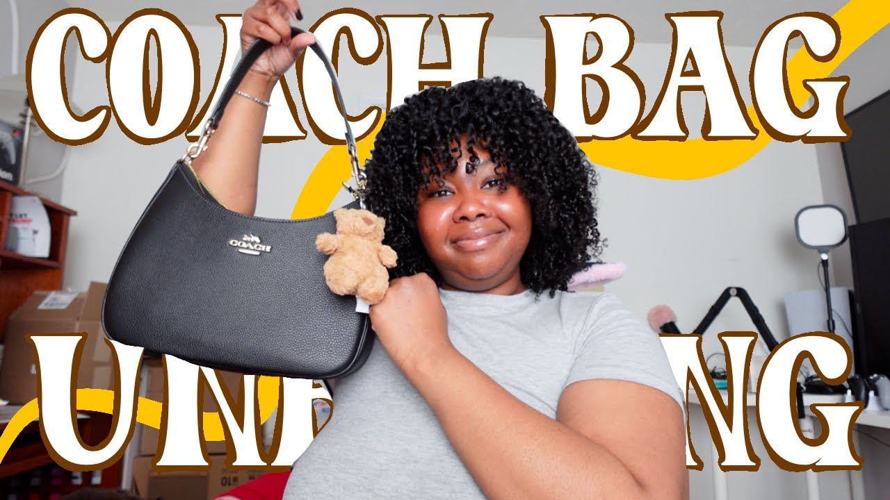 Unboxing the VIRAL TIKTOK BOOK PURSE!// Coach Teri Hobo Purse //+ my first JellyCat