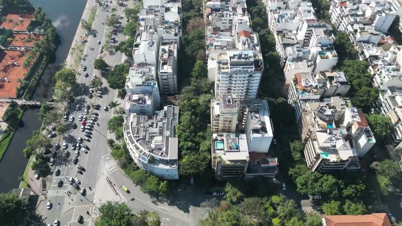 Voo de drone na Lagoa Rodrigo de Freitas e arredores