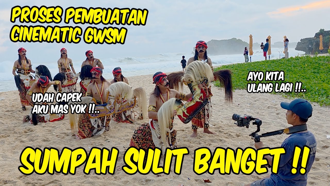 Ke Pantai bawa kostum Gedruk & Warok !! DIKIRA MAU PENTAS, EH TERNYATA.