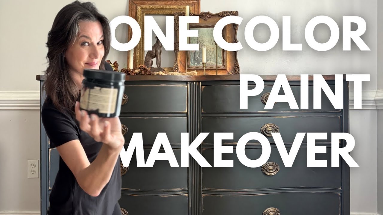 How to paint a $15 dresser with chalk mineral paint - A easy to follow tutorial for beginners!