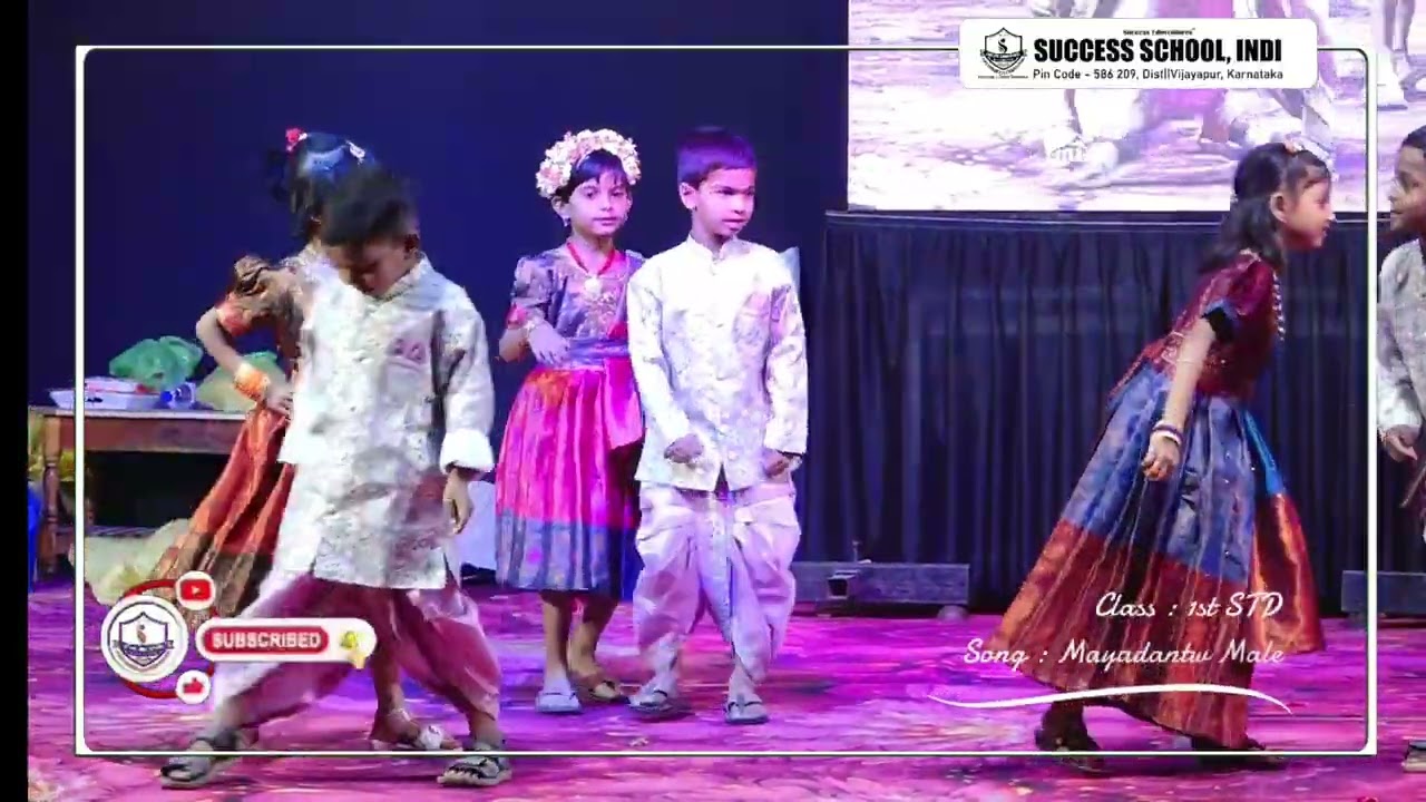 7th Annual Day Celebration 2026 | 1st Standard Dance – Mayadatha Male Bantanna | Success School Indi