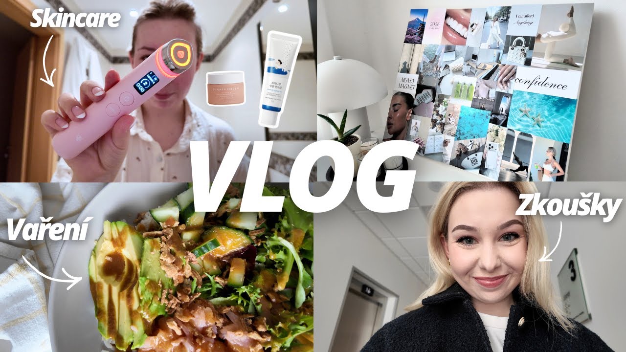 ZKOUŠKY, SKINCARE, VAŘENÍ, TVOŘÍM MOODBOARD, UNBOXING KOSMETIKY Z NOTINA A HODNĚ KAFE 📦☕ | VLOG
