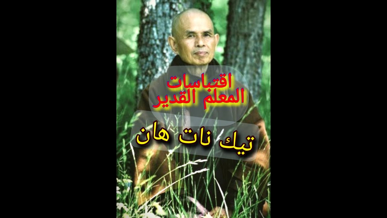 اقتباسات وأقوال المعلم القدير تيك نات هان__ للعقول الراقيه فقط سيتغير تفكيرك حتماً
