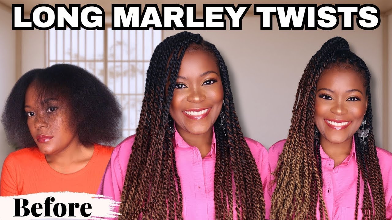 Transform Your Look with Long Marley Twists - Natural Hair Tutorial