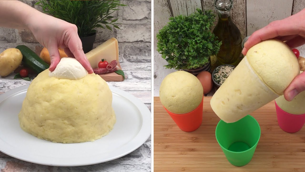 La festa della patata 🥔 Calzone cotoletta 🧀 Croc-babà 🌯 Vulcano di spiedini 🌋