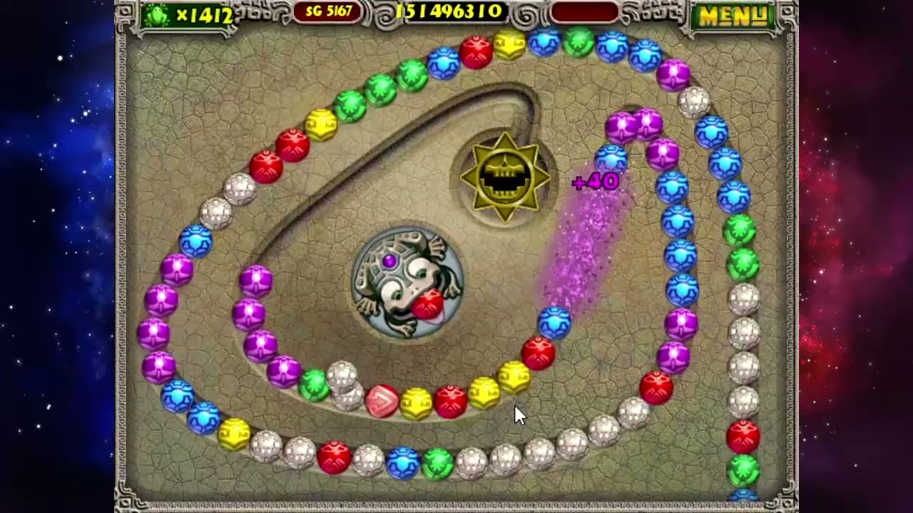 Zuma Deluxe RTMS (Gauntlet mode, Random, practice) - SG 5161 to SG 5220