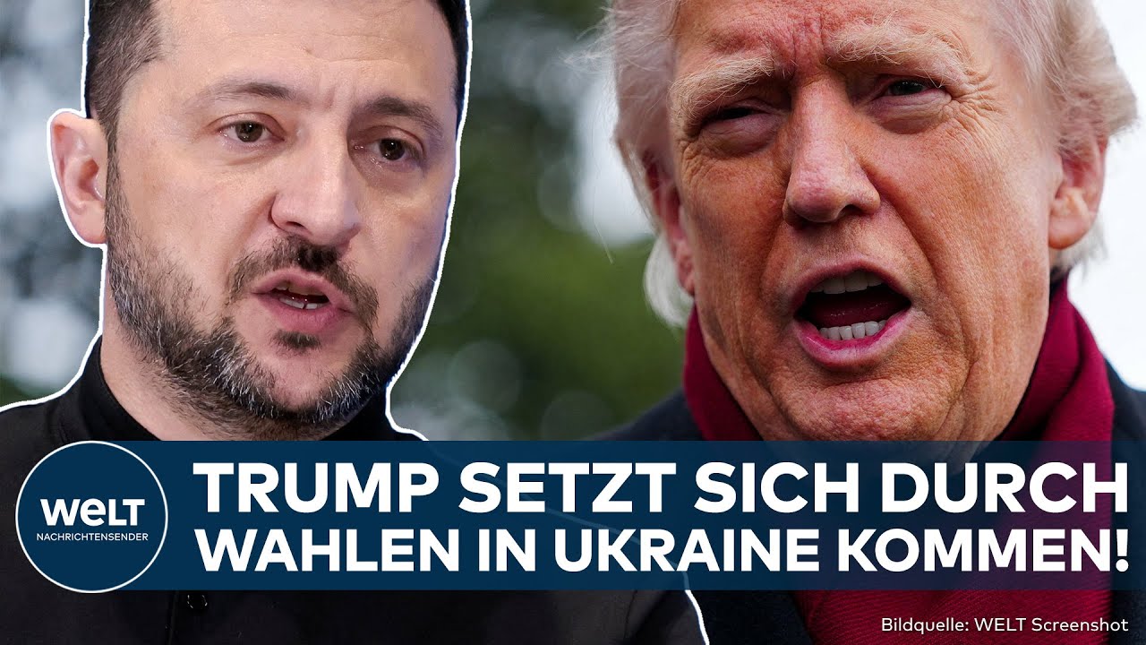 KRIEG IN UKRAINE: Donnerschlag! Selenskyj gibt wegen Trump nach! Wahlen trotz Kriegsrecht m&ouml;glich