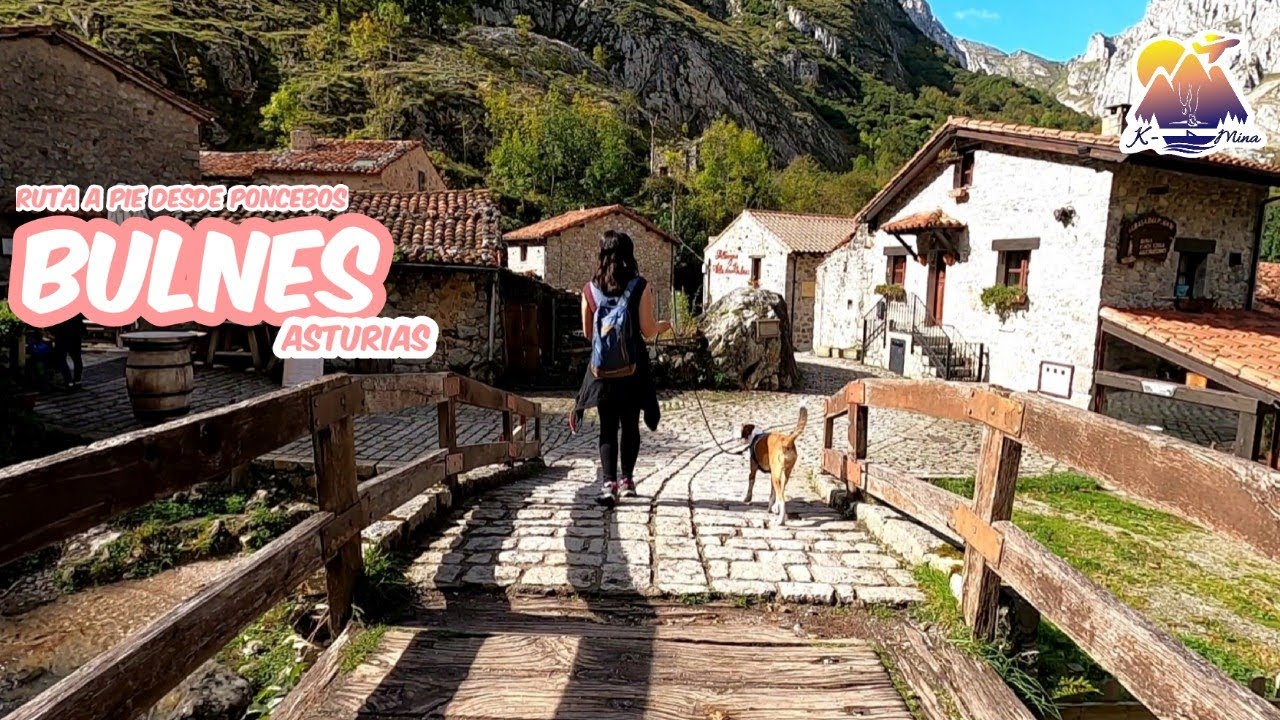 Bulnes, Picos de Europa, Ruta a pie Poncebos-Bulnes. (Asturias)