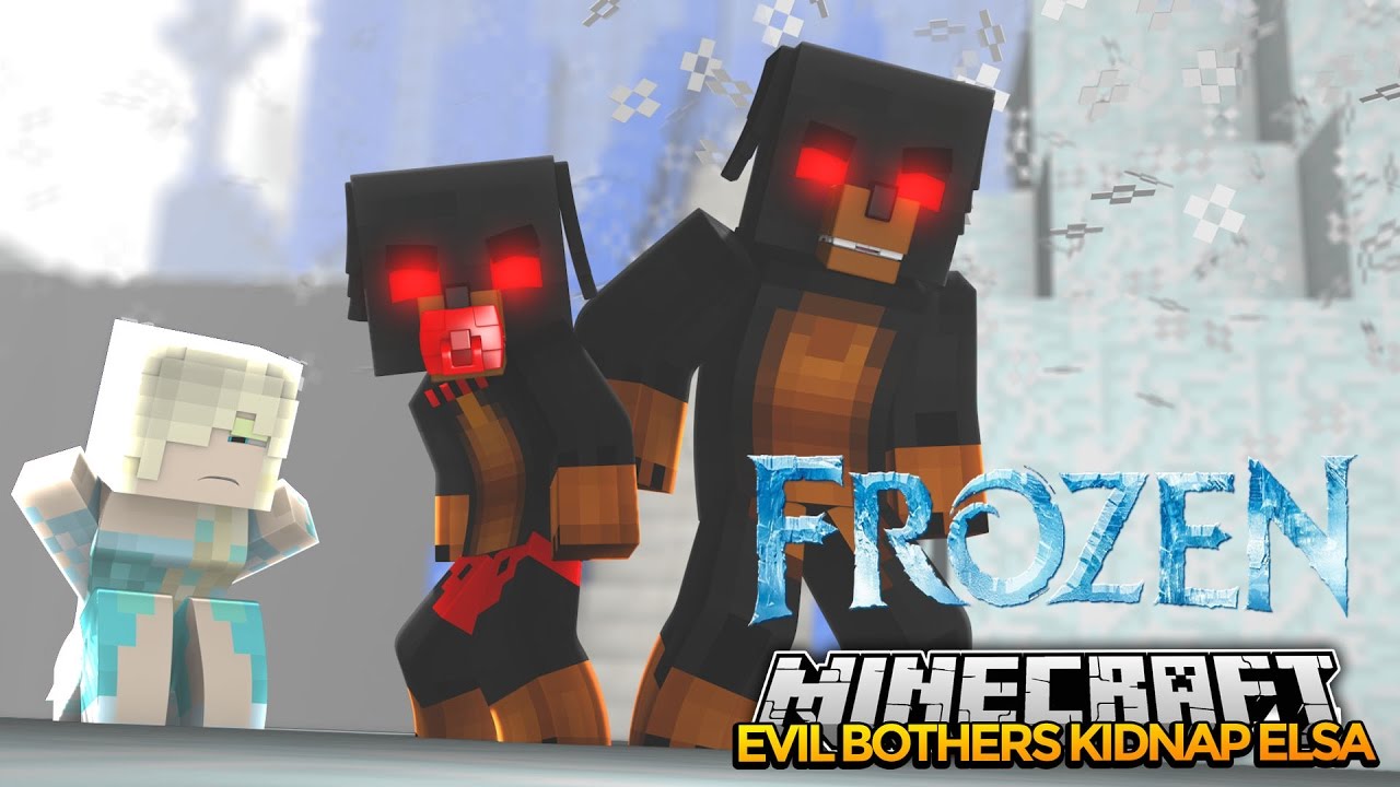 Minecraft Nightmares - EVIL BROTHERS KIDNAP THE ICE QUEEN - Evil Baby Max