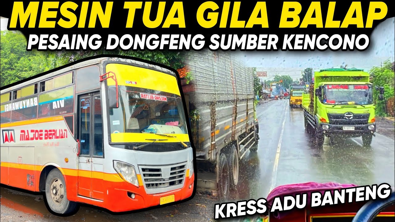 MAKSA NGEBLONG ADU BANTENG‼️ LEGENDA BUS BALAP NUSANTARA 🔥 Trip Report Naik Bus MADJOE BERLIAN Bumel
