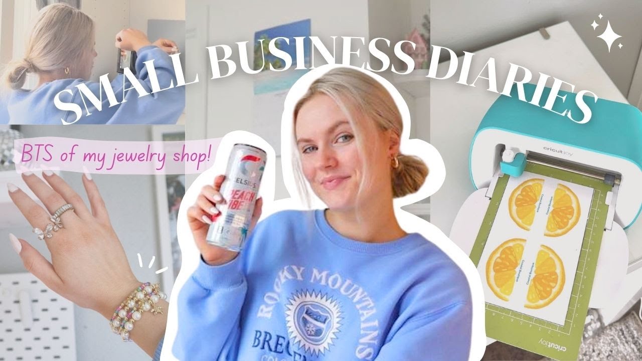 Small Business Diaries: Starting off 2025 | Making bracelets & stickers!