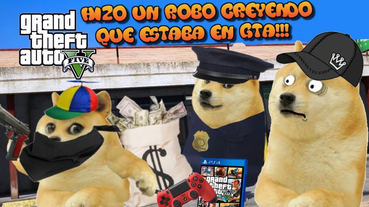 Abro hilo/NIÑO con DERECHO intenta R0BAR un BANCO creyendo que ESTA en GTA - |hilos con cheems|