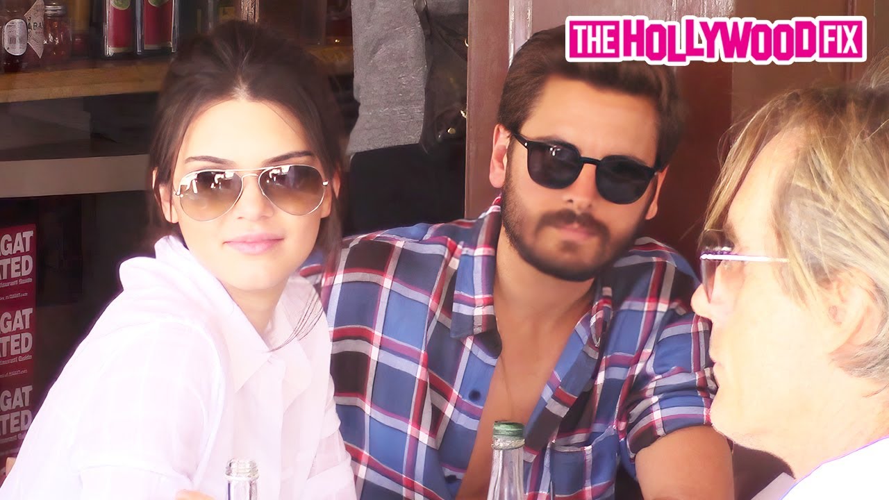 Kendall Jenner & Scott Disick Pull Out The New Ferrari For Lunch Together In Beverly Hills, CA