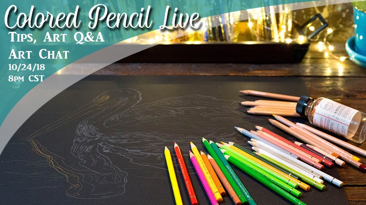 Colored Pencil on Black Paper Live - Lachri