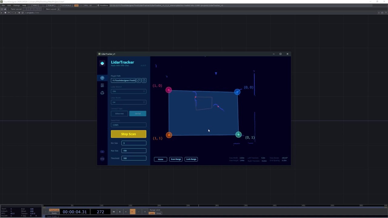 Touchdesigner Lidar Component | LidarTracker