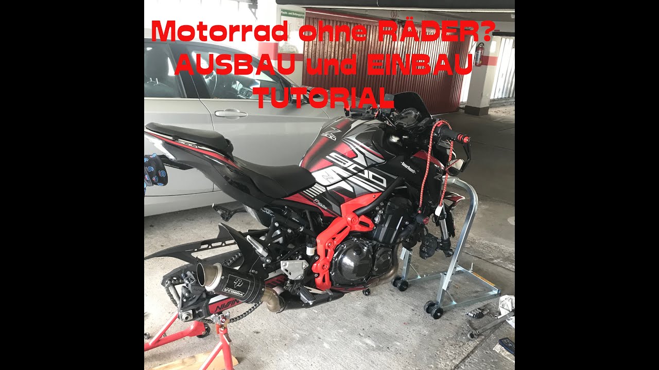 Räder ausbau und Einbau an einer Kawasaki Z900