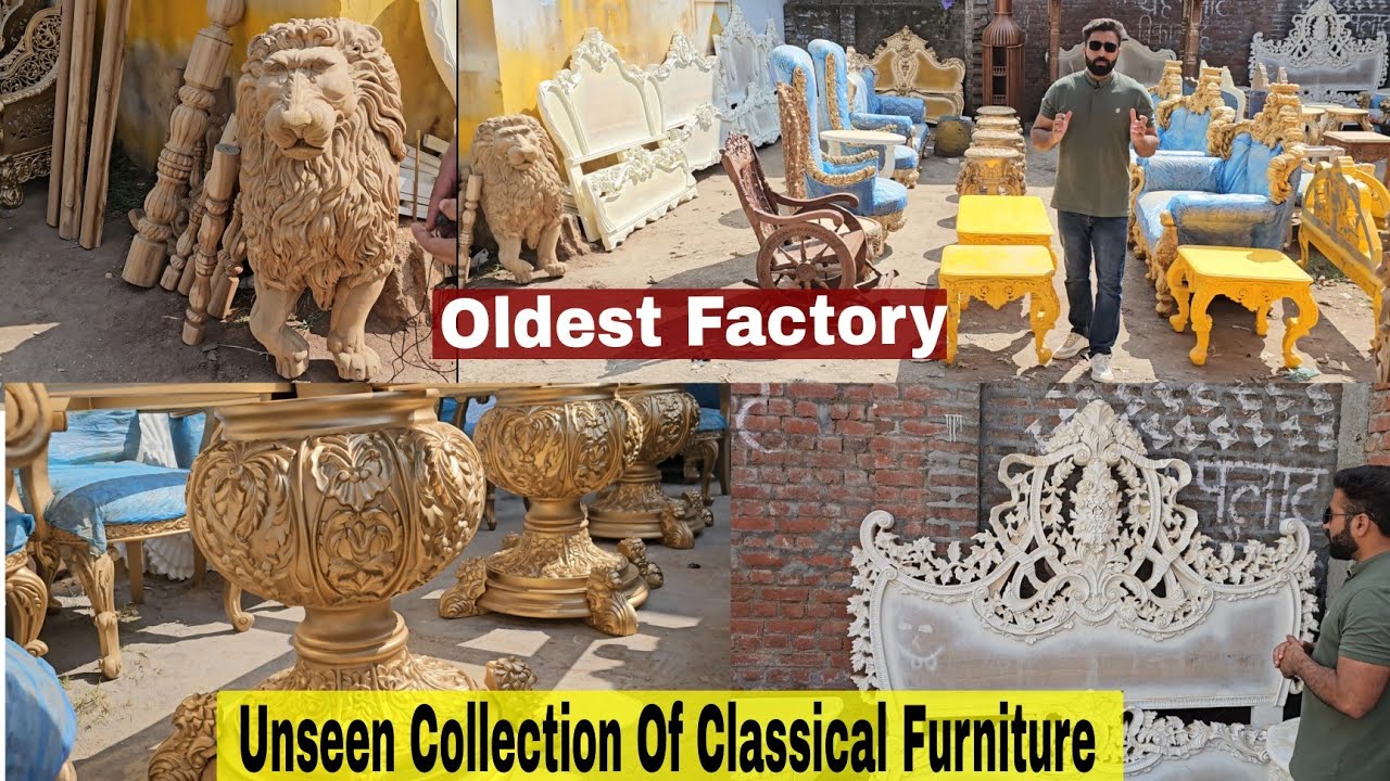 Original Teakwood And Sheesham Wood Carving Furniture At Half Price | Oldest Furniture Factory India
