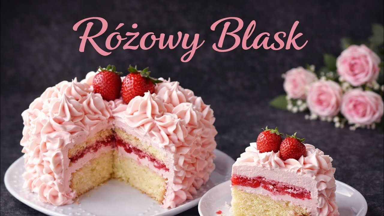 PRZEPIS NA URODZINOWE CIASTO - RÓŻOWY BLASK 