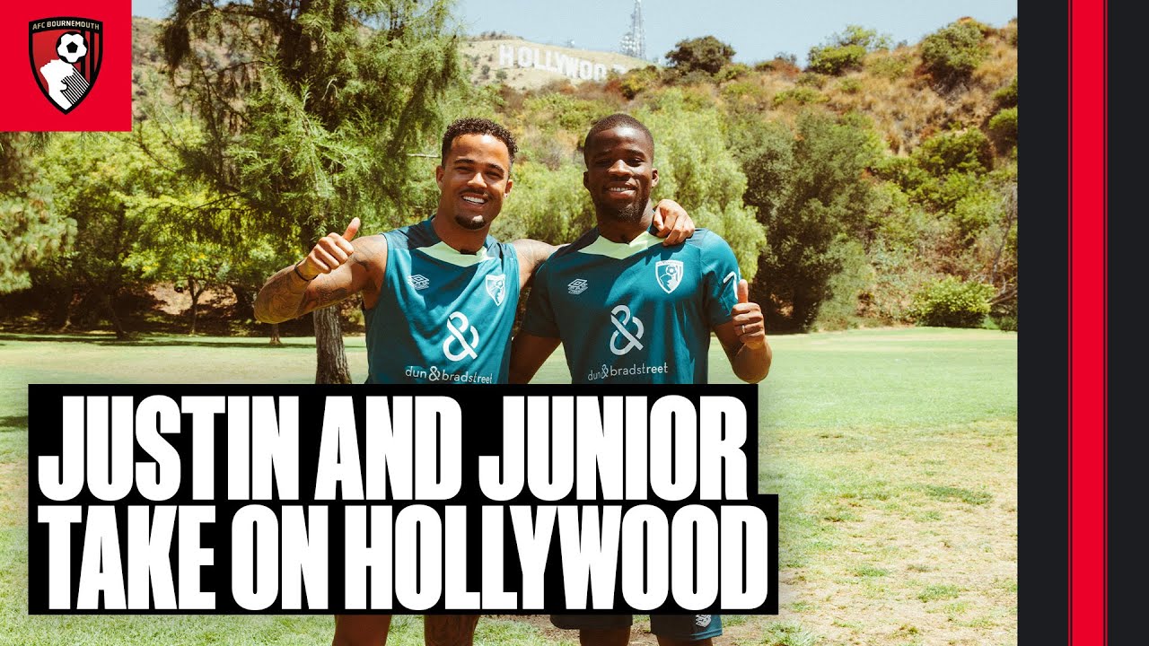 Mic'd up Justin Kluivert and Junior Traor&egrave; soak in the sights of trip to Hollywood | Pre-season