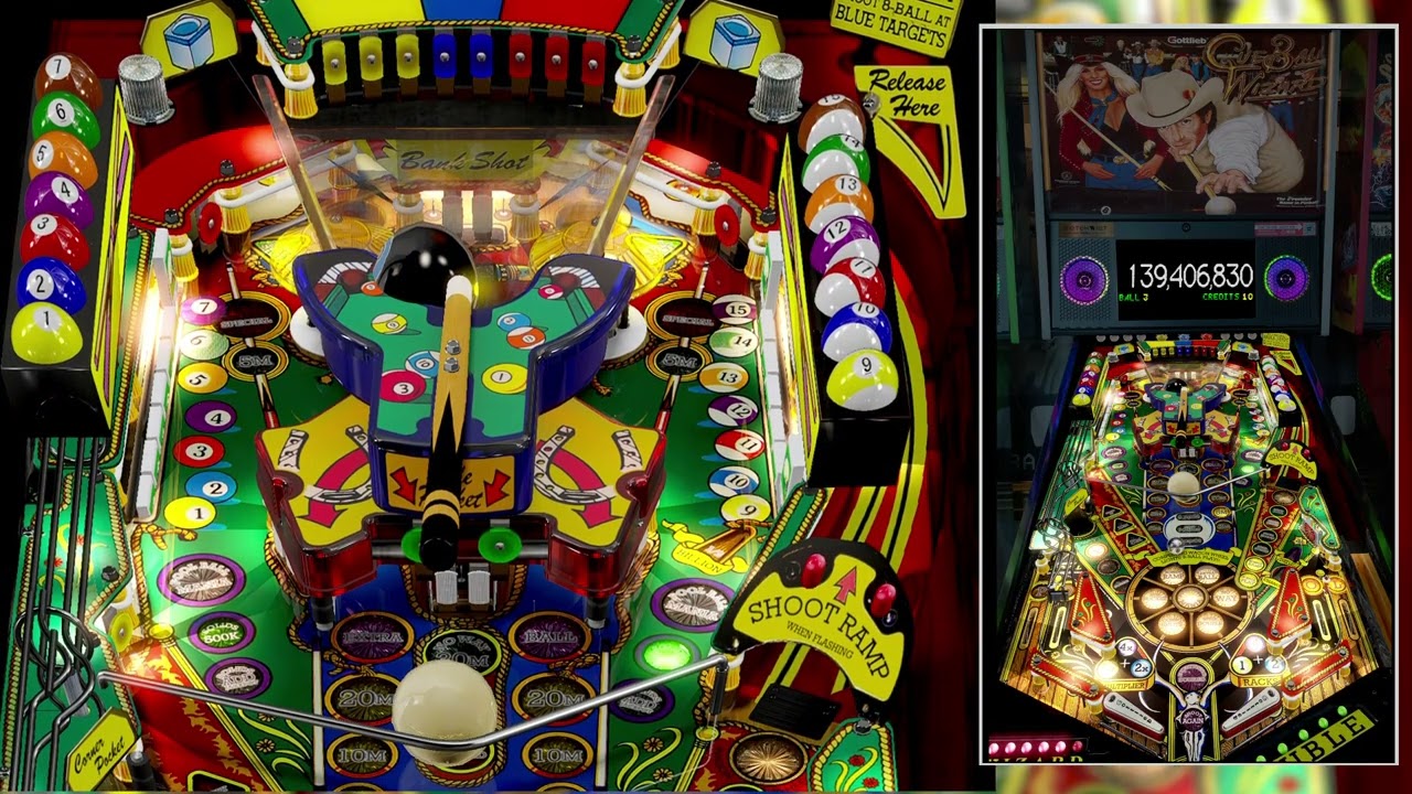 Cue Ball Wizard (Gottlieb 1992): Visual Pinball X (VPX)