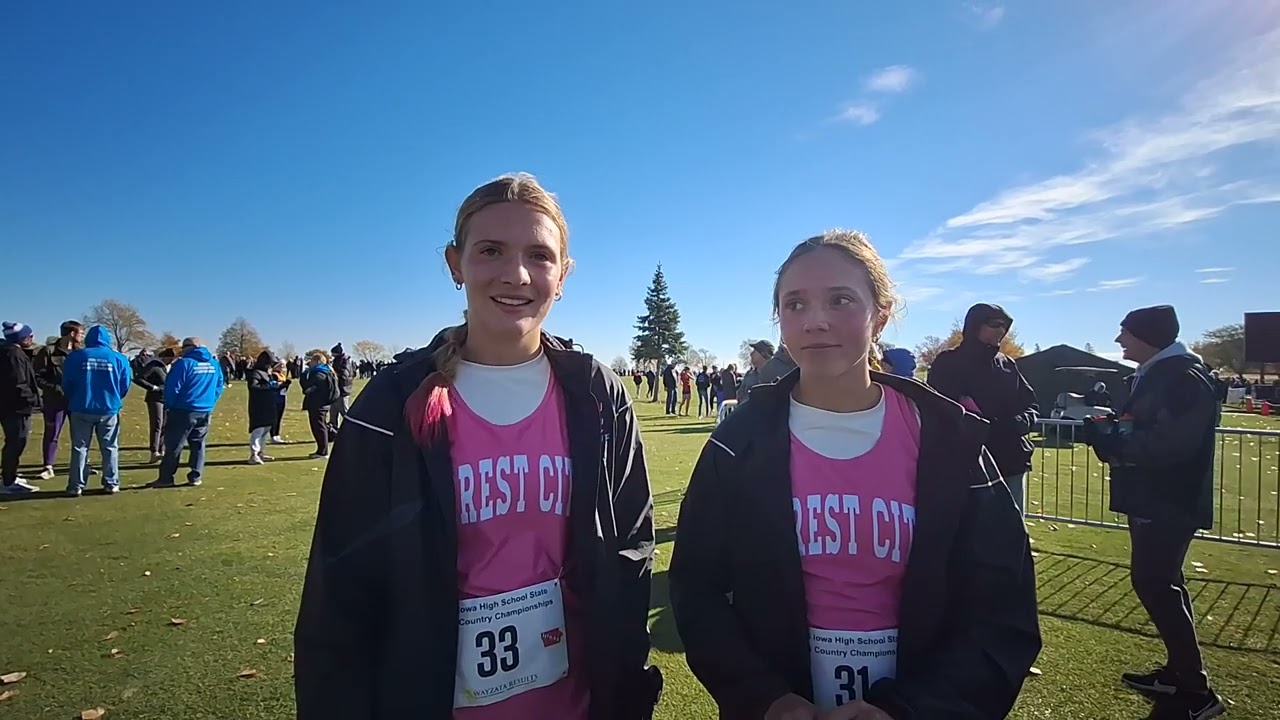 2025 Iowa High School State XC - Sophia Reese and Samantha Clouse Forest City