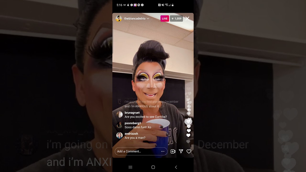 bianca del rio - rpdr s6 winner - instagram live - monday, 1 november 2021