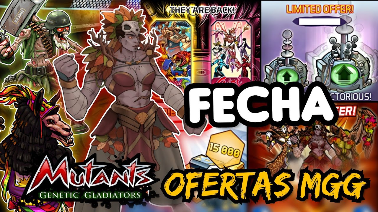 FECHA DESCUENTO DE EVO 🔥 CAMBIO REACTORES | LLAMA SENSEI | NUEVO MUTANTE |  SKIN Y MÁS - OFERTAS MGG