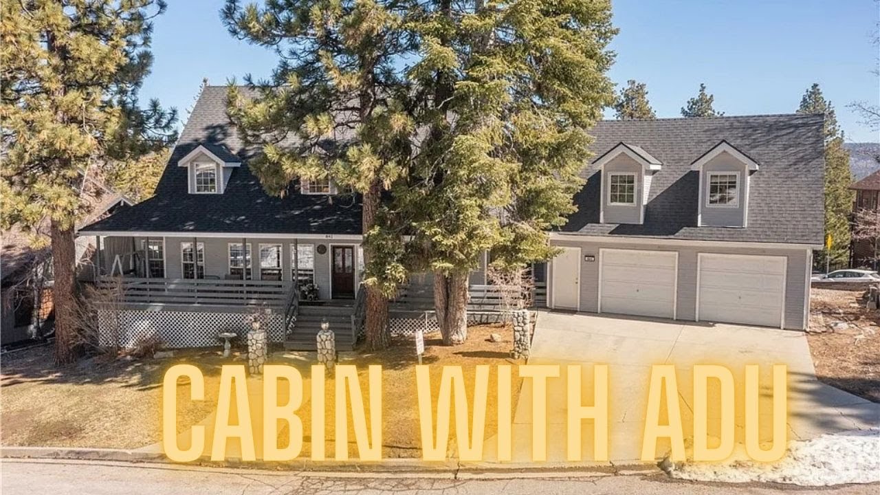 Big Bear Cabin with ADU tour- Walking to the Village