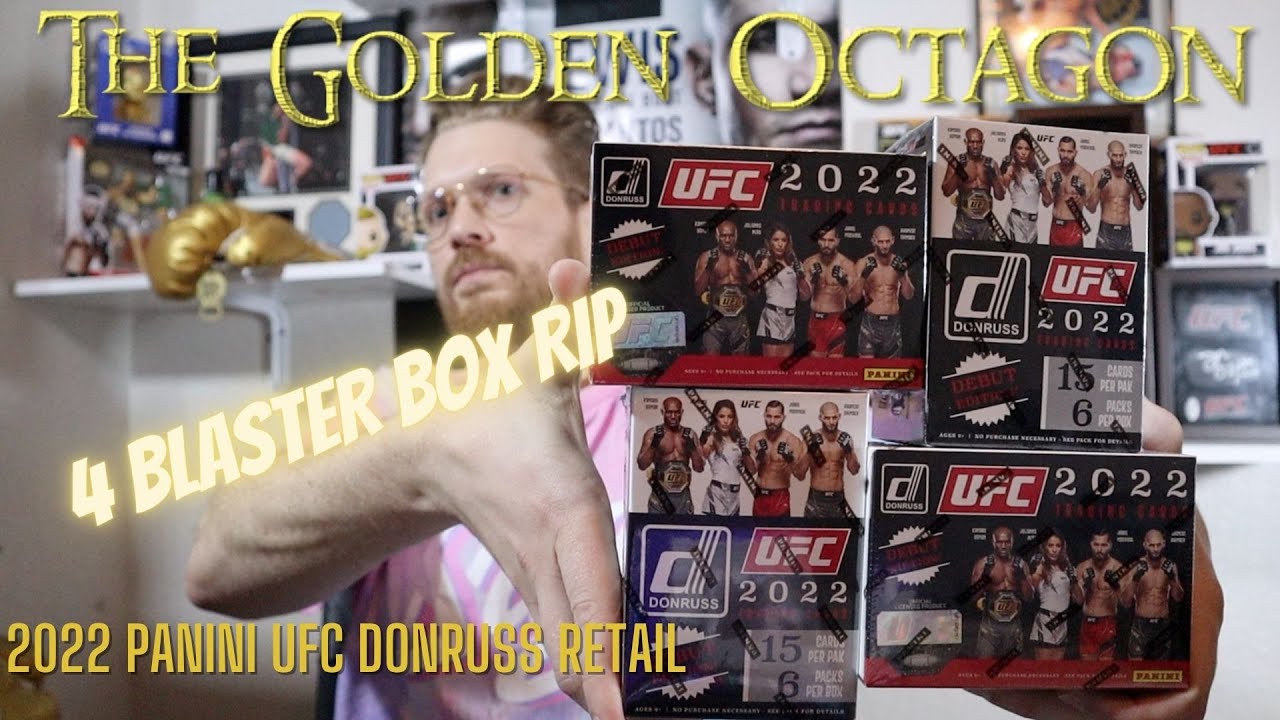 Panini UFC Donruss Retail 2022 | 4 Blaster Box Rip | Walmart Blaster Box Battle | Золотой октагон