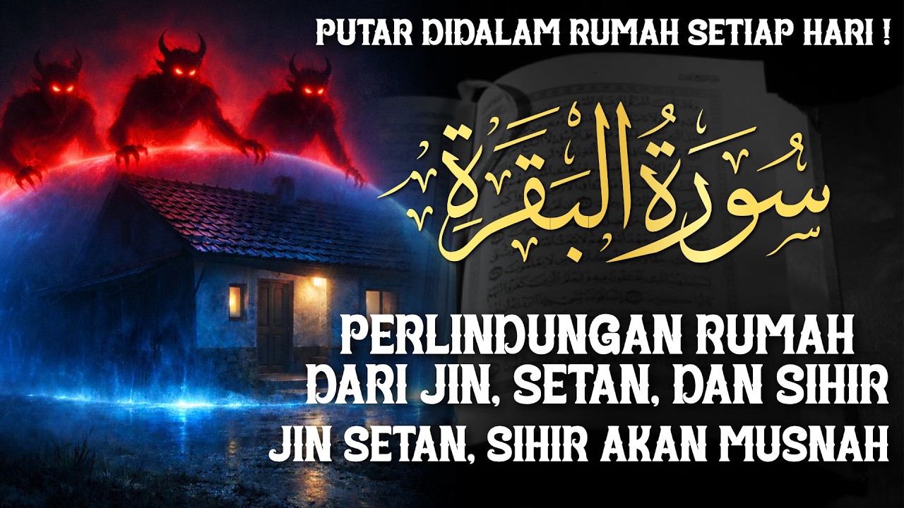 AL-BAQARAH FULL | PUTAR TIAP HARI ! MENGUSIR SETAN, JIN & SIHIR DIDALAM RUMAH DAN PAGAR DIRI !