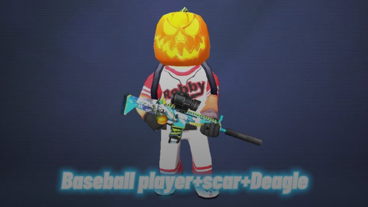  Baseball player +scar+Deagle gameplay on kuboom