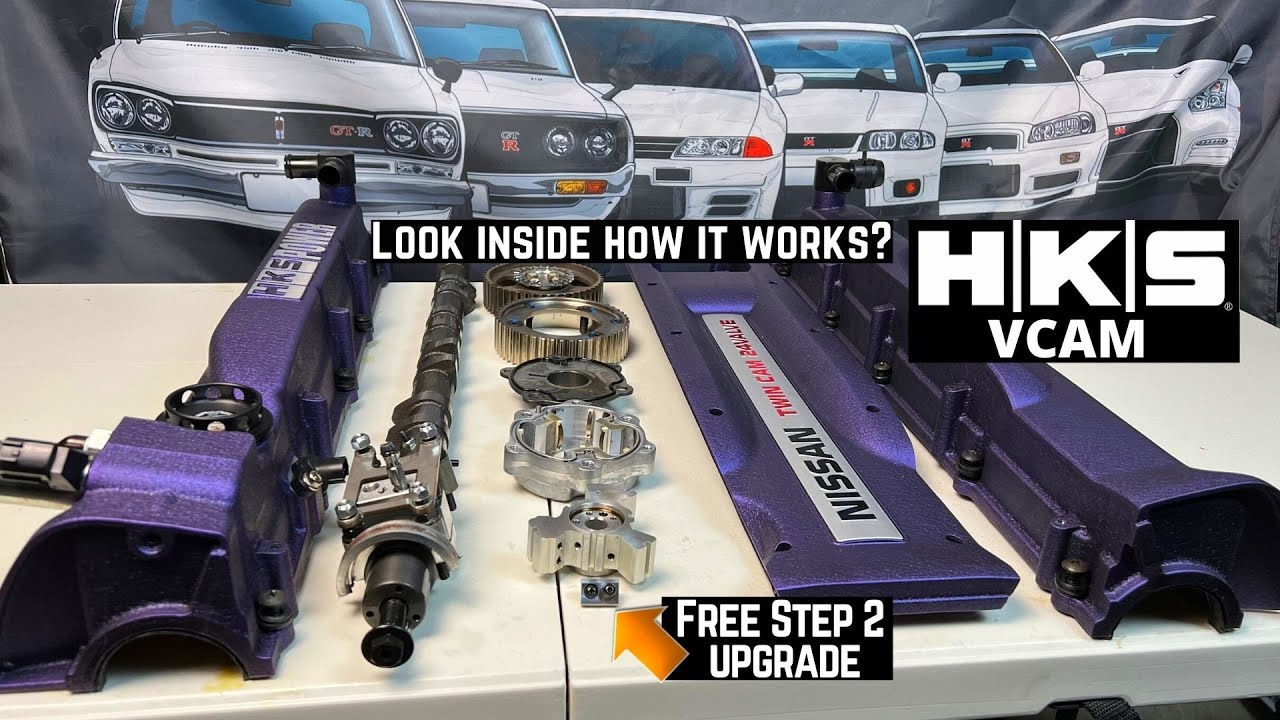 Full look inside the HKS VCAM system on RB26dett How does VTC variable valve timing work