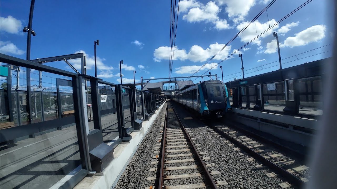 Sydney Metro Front Window View Sydenham to Chatswood.