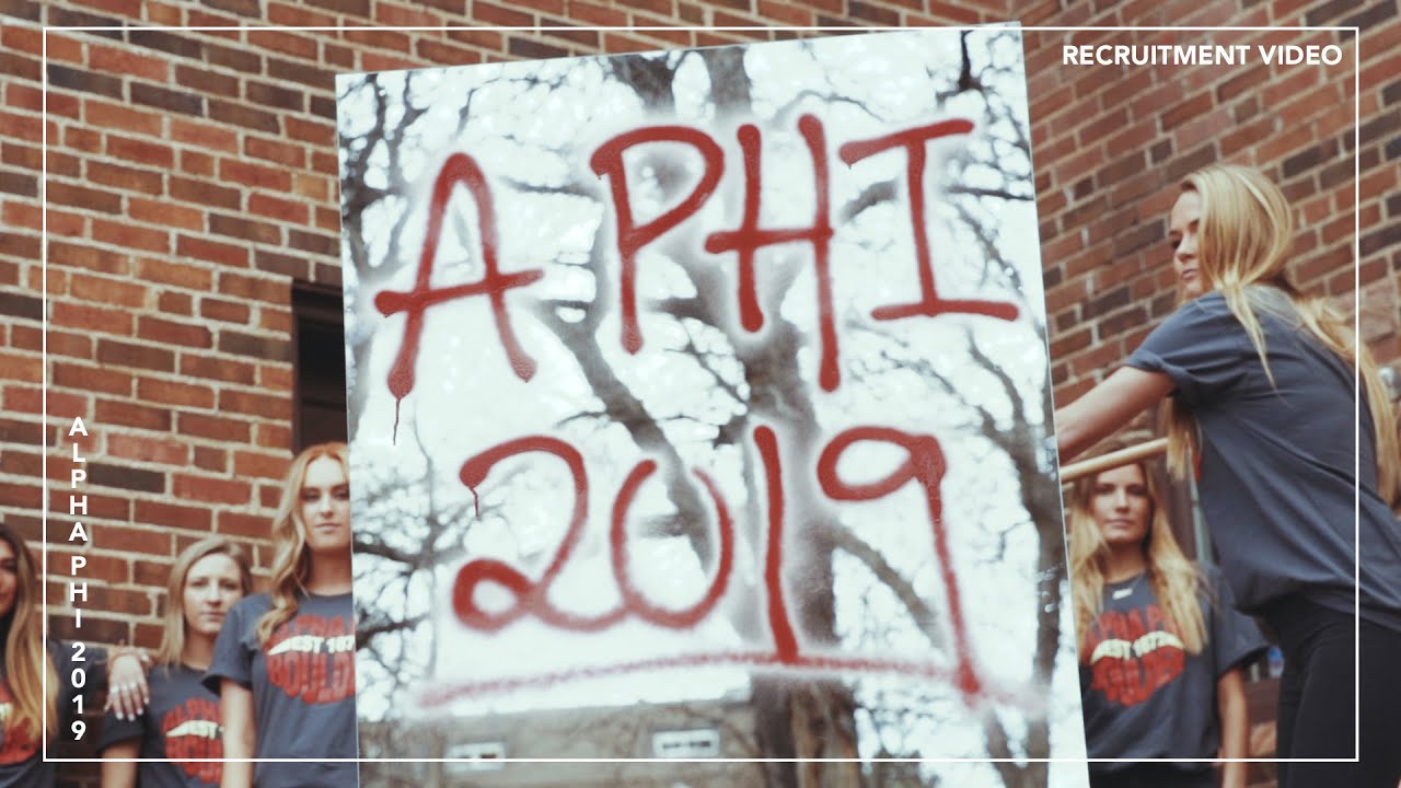 Alpha Phi Recruitment 2019 - University of Colorado Boulder