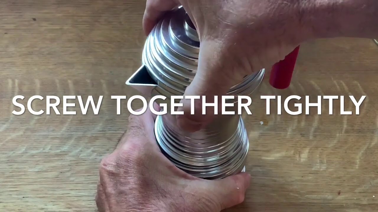 How to make great Moka Pot Coffee/Espresso with Alessi Pulcina 3 cup moka pot and aeropress filter