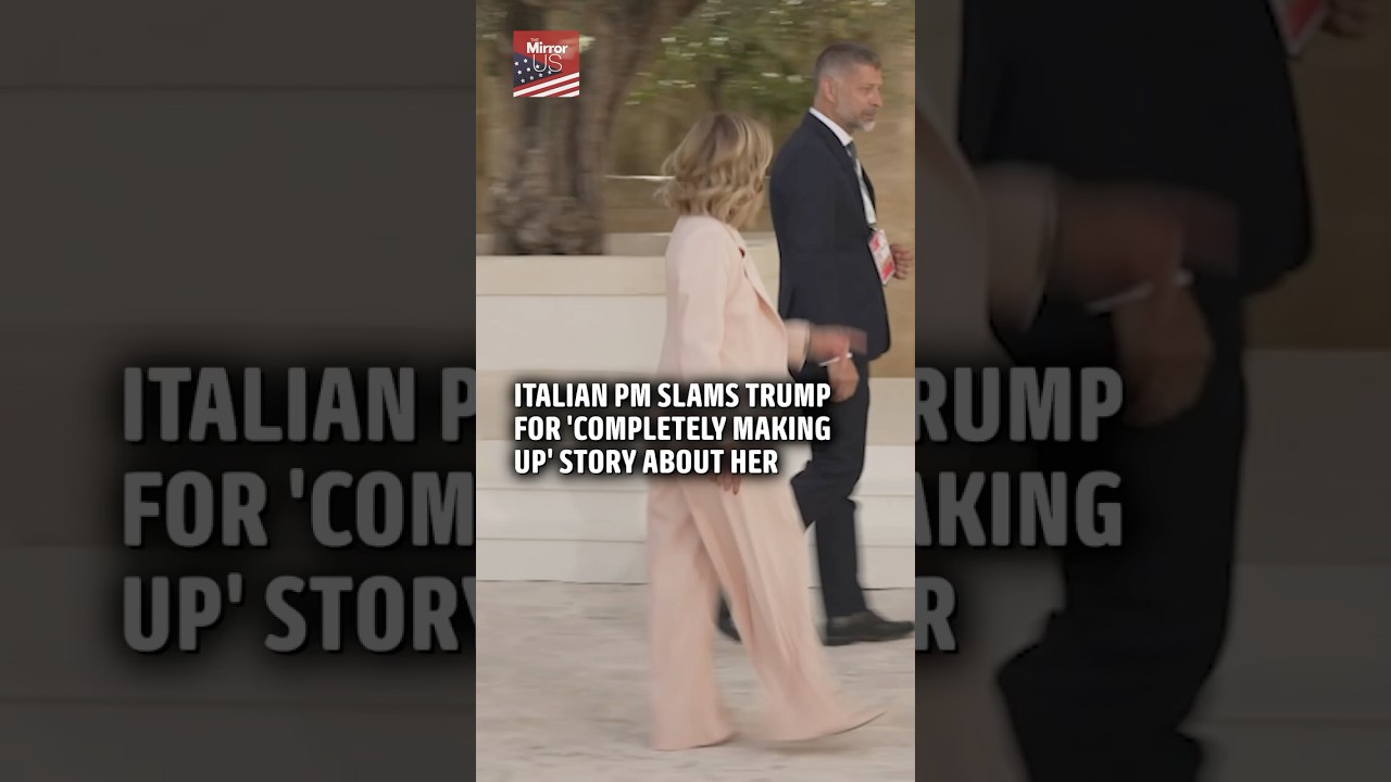 'Astonished' Italian leader slams Donald Trump for 'completely making up' story about her
