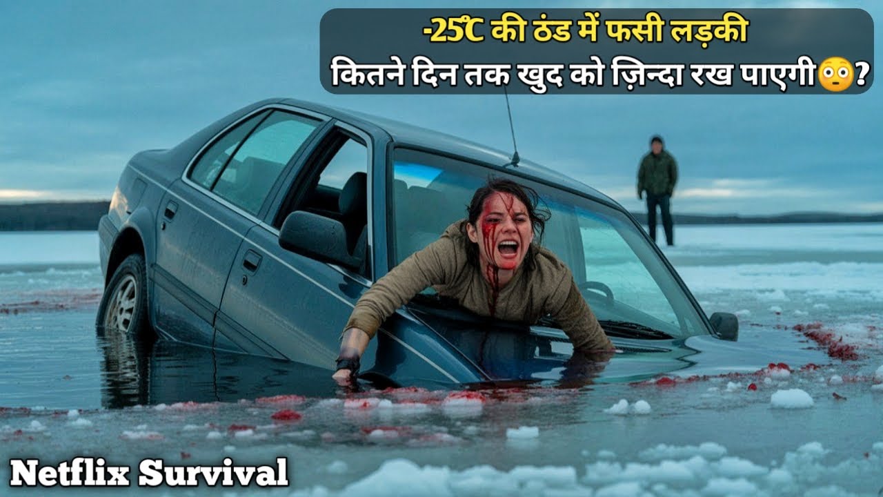 A Girl Gets STUCK In -25C Cold Mountains After Car Crashed😦| Movie Explained In Hindi