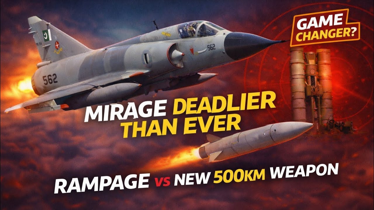 PAF Mirage Strategic Upgrade? 500KM Turkish Missile (TKG) 300 ER vs 250KM Rampage | S-400 Analysis