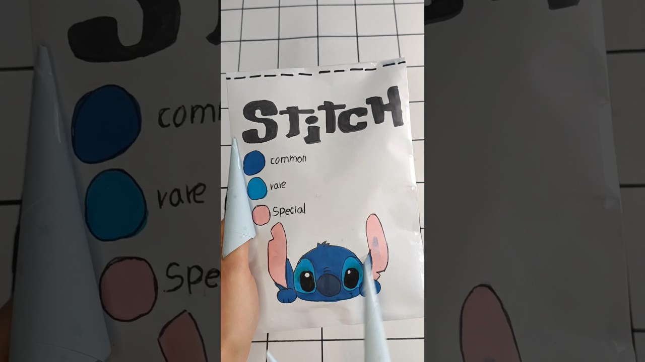 Stitch blind bag # paper diy ✨ squishy #asmr