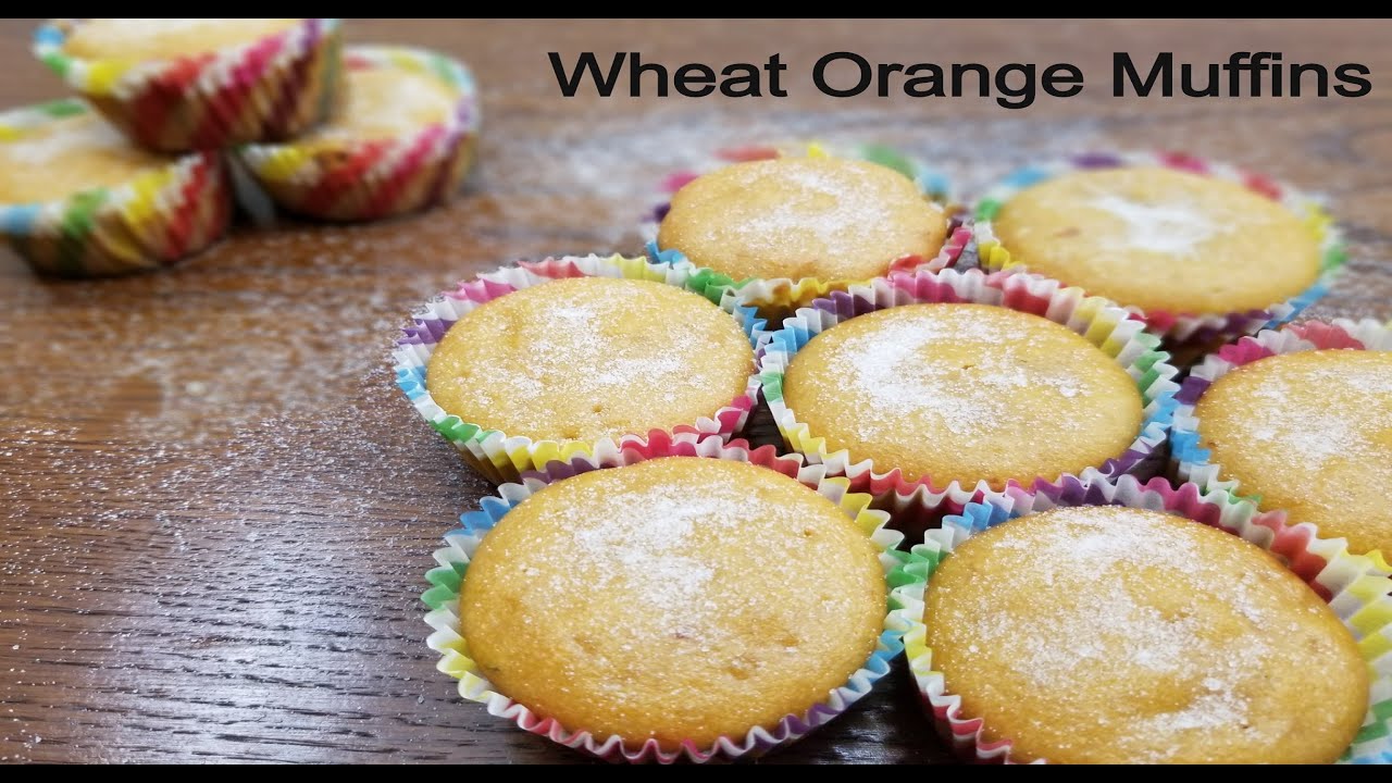 Whole Wheat Orange Muffins | Orange Muffins Without Eggs