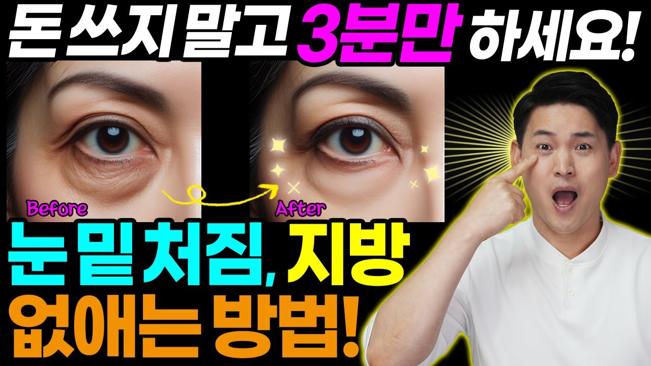 저속노화 동안얼굴운동| 눈밑 처짐, 눈밑 노폐물 싹 제거되고 얼굴 노화 막는법|과학적 동안만들기|글로벌사이벌사이버대학교 명상치료학과 이재호교수