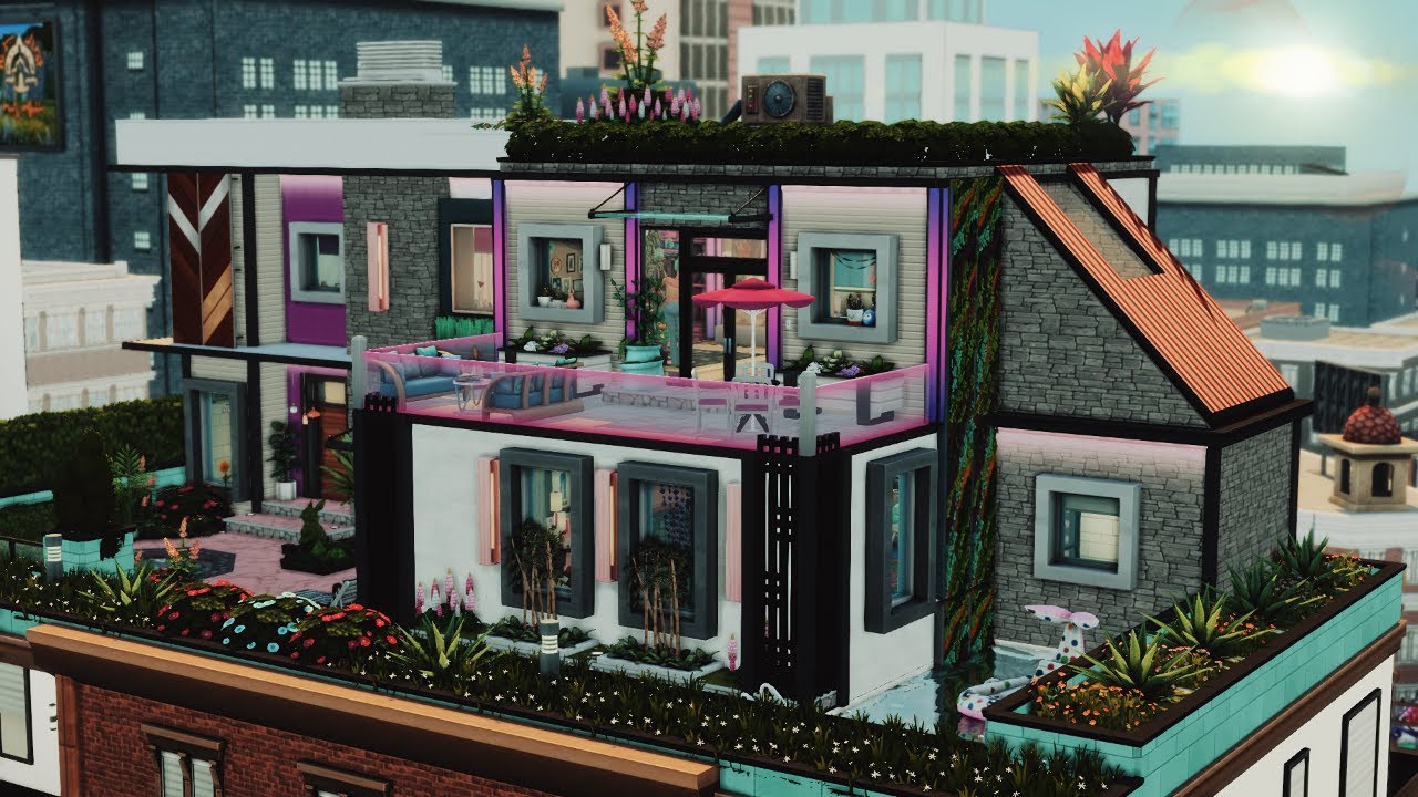 🎀 Bratz Inspired Penthouse ✮ The Sims 4 | Stop Motion (No CC)