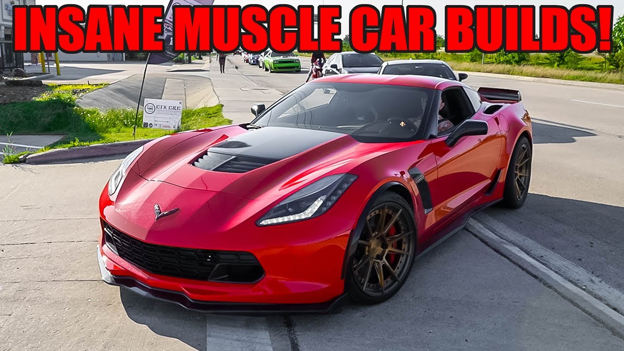 HEAVILY MODIFIED Muscle Cars SEND IT Leaving Car Show! (Multiple CLOSE CALLS, BURNOUTS, and MORE!