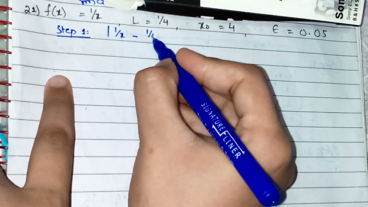 Finding Deltas Algebraically | Thomas Calculus| Exercise 2.3| Q19-22. Lecture in Hindi/Urdu.